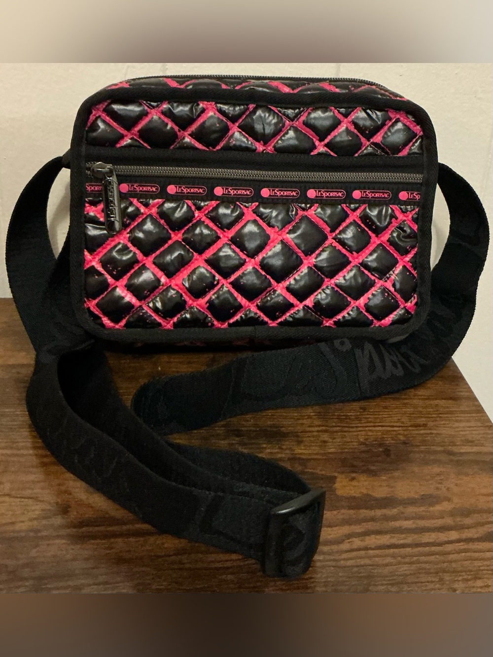 A Rare Sold Out LeSportsac x ALBCN limited-edition quilted crossbody bag Handbag